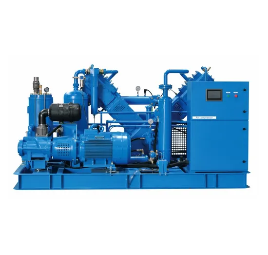 High Pressure Piston Air Compressor Screw Air Compressor Medium Pressure Oil Free Piston Booser Reciprocating Air Compressor for Bottle Blow Molding Machine